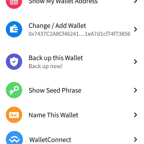 Settings Interface